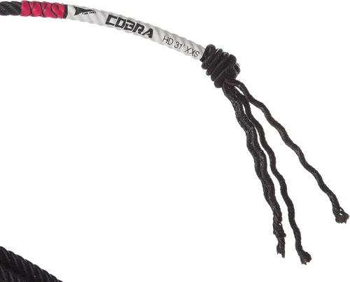 Vista 3 de Fast Back Rope Mfg Co. Fast Back Cobra - Cuerda de cabeza (4 hebras, 31 pies), color negro, talla XS