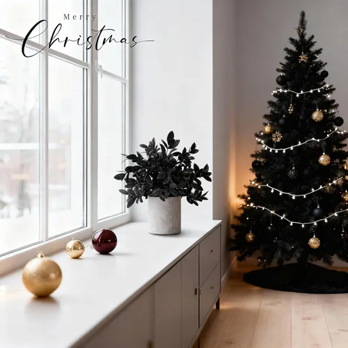 Vista 2 de Der Rose Paquete de 3 plantas artificiales negras de eucalipto de plástico para baño, hogar, oficina, escritorio, mesa de habitación, decoración