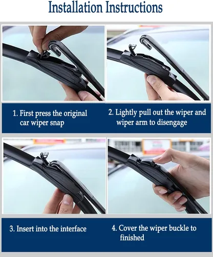 Vista 6 de 3 limpiaparabrisas Jeep Cherokee para 2014, 2015, 2016, 2017, 2018, 2019, 2020, 2021, 2022, repuesto de limpiaparabrisas de 26 pulgadas, 18