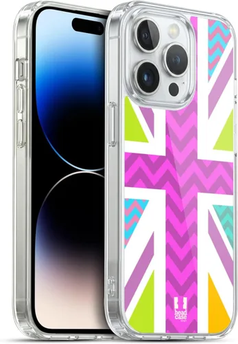 Vista 325 de Head Case Designs Blue Gingham Union Jack Collection - Funda de gel suave compatible con Apple iPhone 7 Plus/iPhone 8 Plus