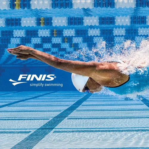 Vista 8 de FINIS Booster Swim Fins for Kids - Floating Rubber Fins - Teaches Kick Technique - Open-Toe Design - Comfortable Fit