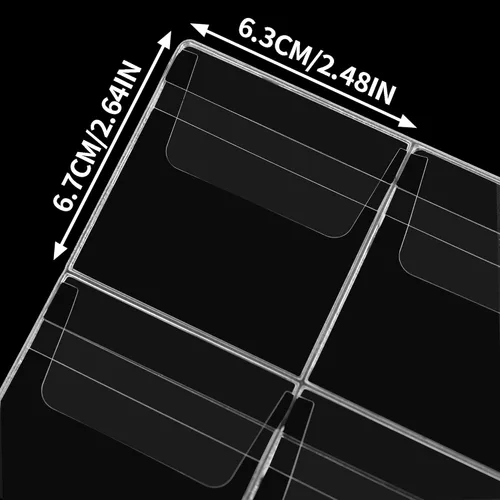 Vista 4 de Páginas con bolsillos para monedas, fundas estándar con bolsillos para monedas, con 9 orificios para coleccionistas, 10 hojas, serie CS03