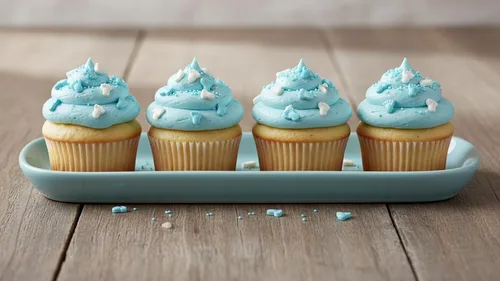 Vista 8 de NCS Golosinas comestibles azules y blancas con forma de pies de bebé, 8 onzas