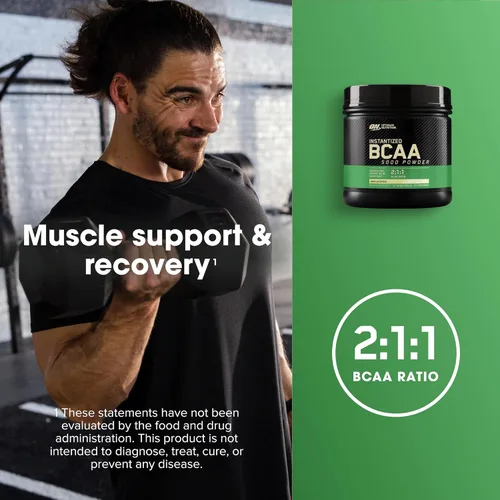 Vista 3 de Optimum Nutrition Polvo de BCAA instantáneo, sin sabor, apto para dieta cetogénica, aminoácidos esenciales de cadena ramificada, 5000 mg, 60