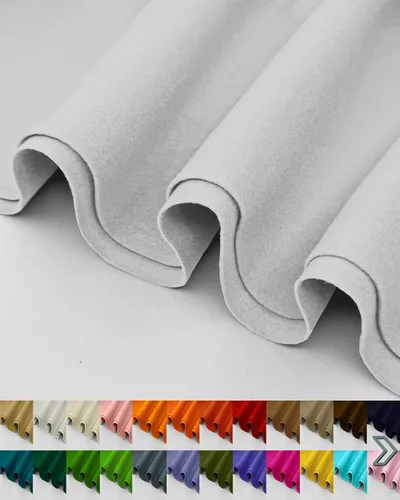 Vista 21 de Tela de tapicería de fieltro acrílico 34 Aqua por The Yard