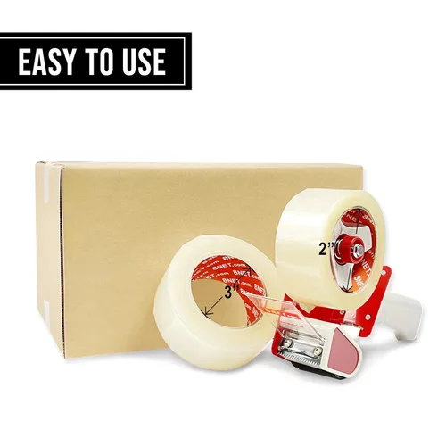 Vista 3 de 36 rollos 1,8 mil Industrial Shipping – Cajas de Cartón multiuso Sellado cintas 2" X 110 yds (330 ft) café ct-18 – 2110-b
