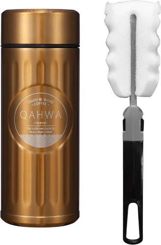 Vista 13 de CB Japan Evangelion Botella de agua modelo No. 2, 14.2 fl oz (14.2 fl oz), botella de acero inoxidable, aislada al vacío, botella de café