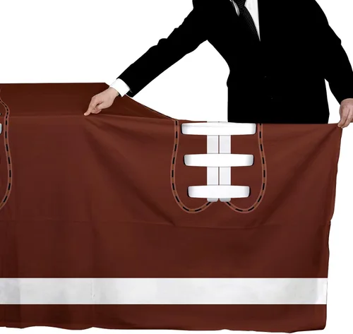 Vista 7 de Gatherfun Decoraciones de Fiesta de Fútbol Americano Mantel Desechable de Plástico Cubierta de Mesa Touchdown para Decoración de Cumpleaños Fiesta