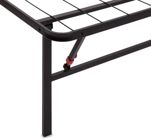 Vista 21 de Marco de cama plegable de metal de 14 pulgadas con montaje sin herramientas, no necesita un somier - completo - Básicos de Yaxa