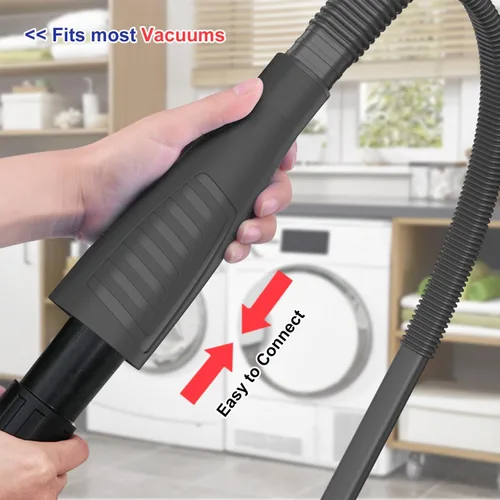 Vista 4 de Sealegend Kit de limpiador de ventilación de secadora de 2 piezas y cepillo flexible de pelusa para secadora, accesorio para manguera de vacío