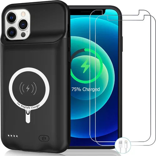 Vista 15 de Funda de carga inalámbrica para iPhone 11, 10000 mAh de alta capacidad, portátil, recargable, funda protectora de carga inalámbrica compatible