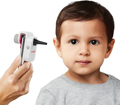 Vista 7 de Tylenol SmartCheck 2.0 Digital Ear Scope de niños, otoscopio con luz para iPhone y Android, cámara auditiva; incluye 1 abrazadera de otoscopio, 12