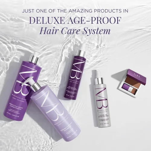 Vista 5 de Meaningful Beauty Deluxe Age-Proof Haircare System Full Size- Nourishes Scalp, Thickens & Strengthens Hair
