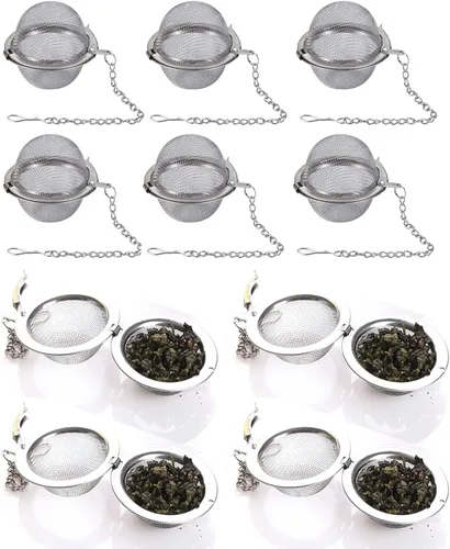 Vista 11 de Filtro de té, bolsas de té, bolsas de té para té de hojas sueltas, 100 unidades, 4 pulgadas x 3.2 pulgadas, color blanco