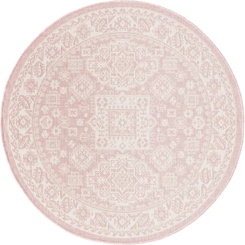 Vista 267 de Unique Loom Outdoor Aztec Collection Alfombra de área, Chalca (7 pies 10 pulgadas, cuadrada, azul/marfil)