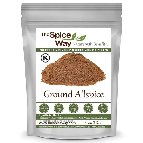 The Spice Way Pimienta de Jamaica - molido (4 oz) un polvo de bayas multiusos para curry, salsas, sopas e incluso pasteles