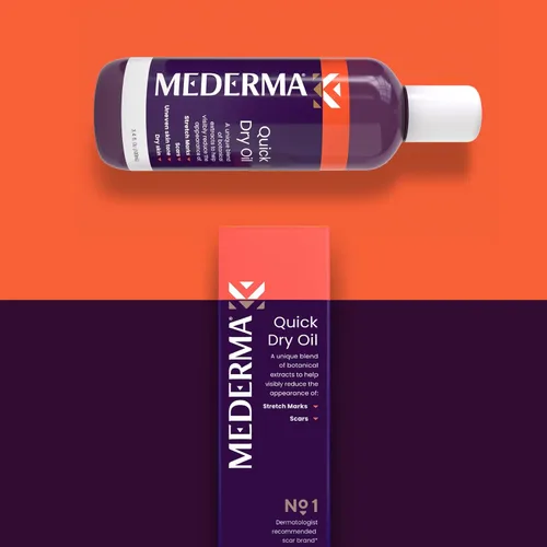 Vista 6 de Mederma Gel de cicatriz avanzado de secado rápido con aceite para cicatrices y estrías