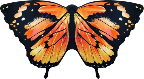 Alas de mariposa monarca para niñas, disfraz de princesa de hada para niñas pequeñas, disfraz para hermana mayor, juguete para fiesta de baile