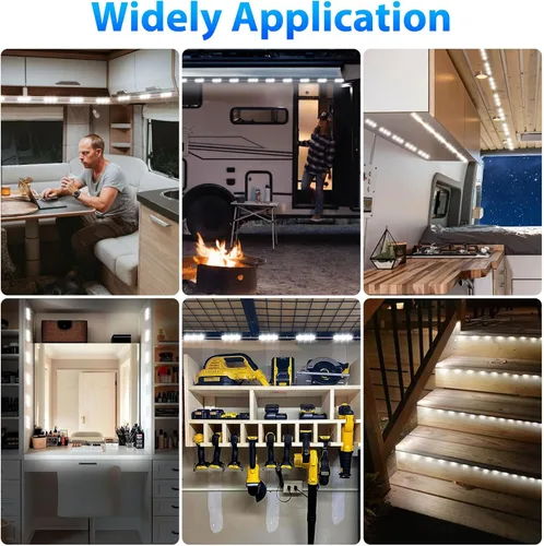 Vista 6 de Linkstyle Kit de iluminación para el interior de furgoneta, de 12V con 120 LEDs, tira de luz LED, módulo de iluminación LED para techo del coche