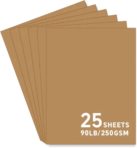 Vista 21 de 25 hojas de papel de cartulina negra, cartulina de 8.5 x 11 para Cricut.
