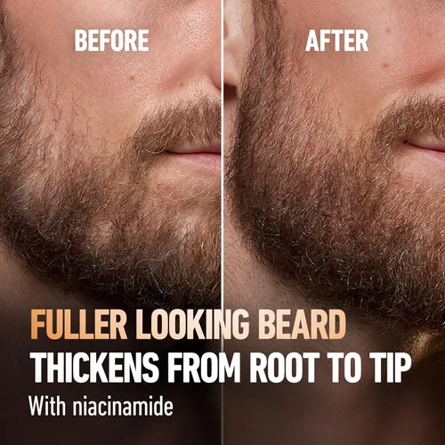 Vista 2 de King C. Gillette Espesante de barba formulado con complejo de vitamina B y cafeína, 1.7 onzas