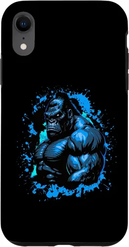 Vista 8 de iPhone 15 Gorilla Workout Animal Beast Muscles Bodybuilding Gym Case