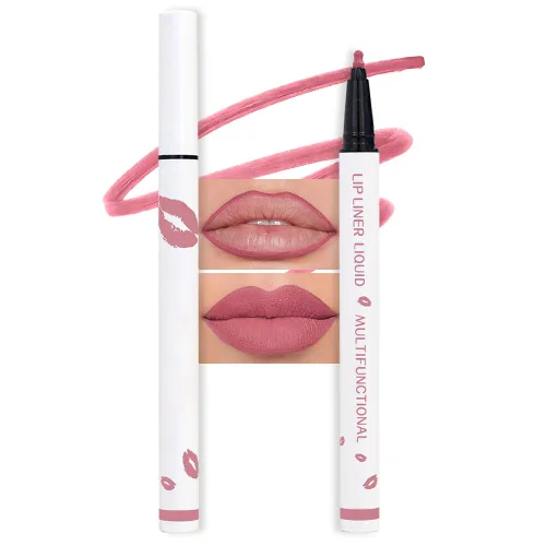 Vista 22 de evpct Lápiz Marcador de Línea de Labios Líquido de Larga Duración, Resistente al Agua, Rojo Oscuro Mate, Marcador de Línea de Labios y Lápiz Labial