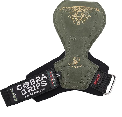 Vista 8 de Cobra Grips Flex Model Weight Lifting Gloves Heavy Duty Straps Alternative Power Lifting Hooks for Deadlifts with Padded Wrist Wrap Support