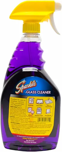 Vista 3 de Sparkle Limpiador de vidrio, fórmula púrpura original, botella de gatillo de 33.8 onzas (paquete de 12)