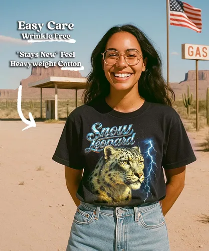 Vista 16 de Camiseta de Heavy Metal de los 80s con Animal en Negro - 100% Algodón - para Hombre y Mujer