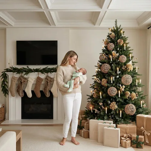 Vista 2 de PurComfy Set de regalo de ropa de bambú para recién nacido canastilla de 14 piezas con saco de dormir, esenciales para bebés varones - Set de bambú