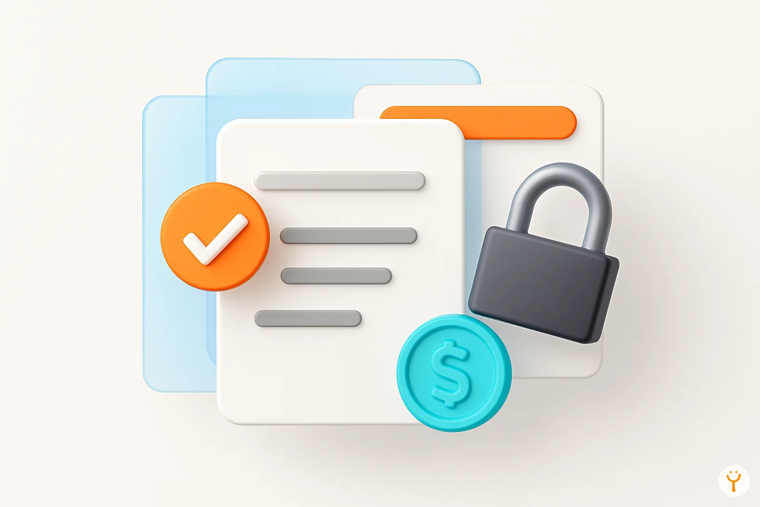 Documentos legales organizados representando transparencia en información legal de Yaxa