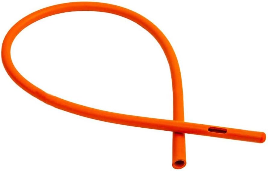 HealthAndYoga Tubo de colon de goma para enema - Extremo cerrado (20 pulgadas x 22 FR) - Manguera larga de látex rojo para una limpieza intestinal, producto más comprado en Huehuetenango