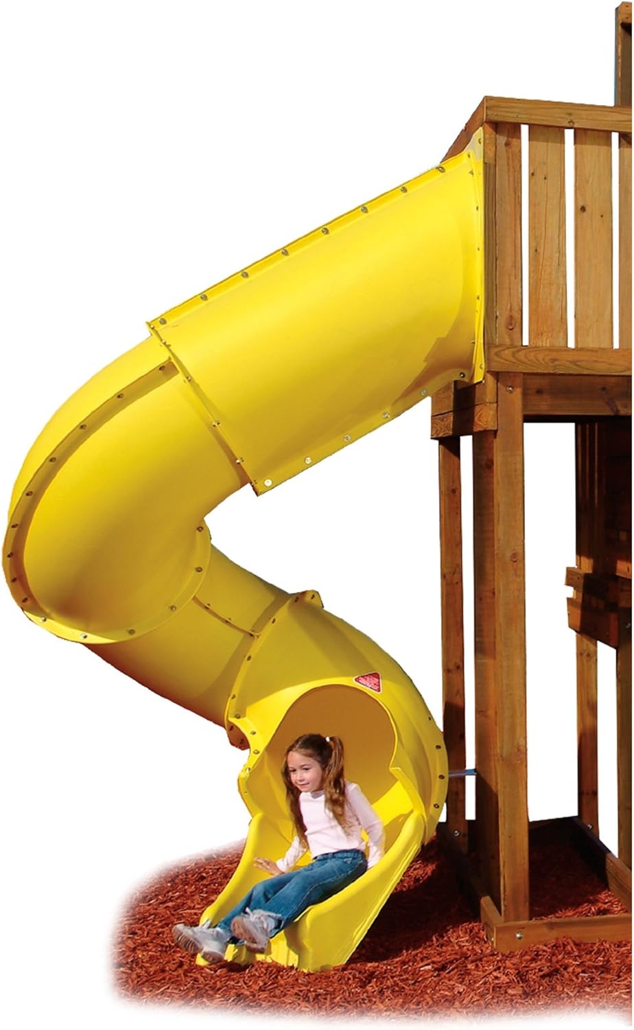 23. Tobogán en tubo Swing-N-Slide Turbo, Amarillo
