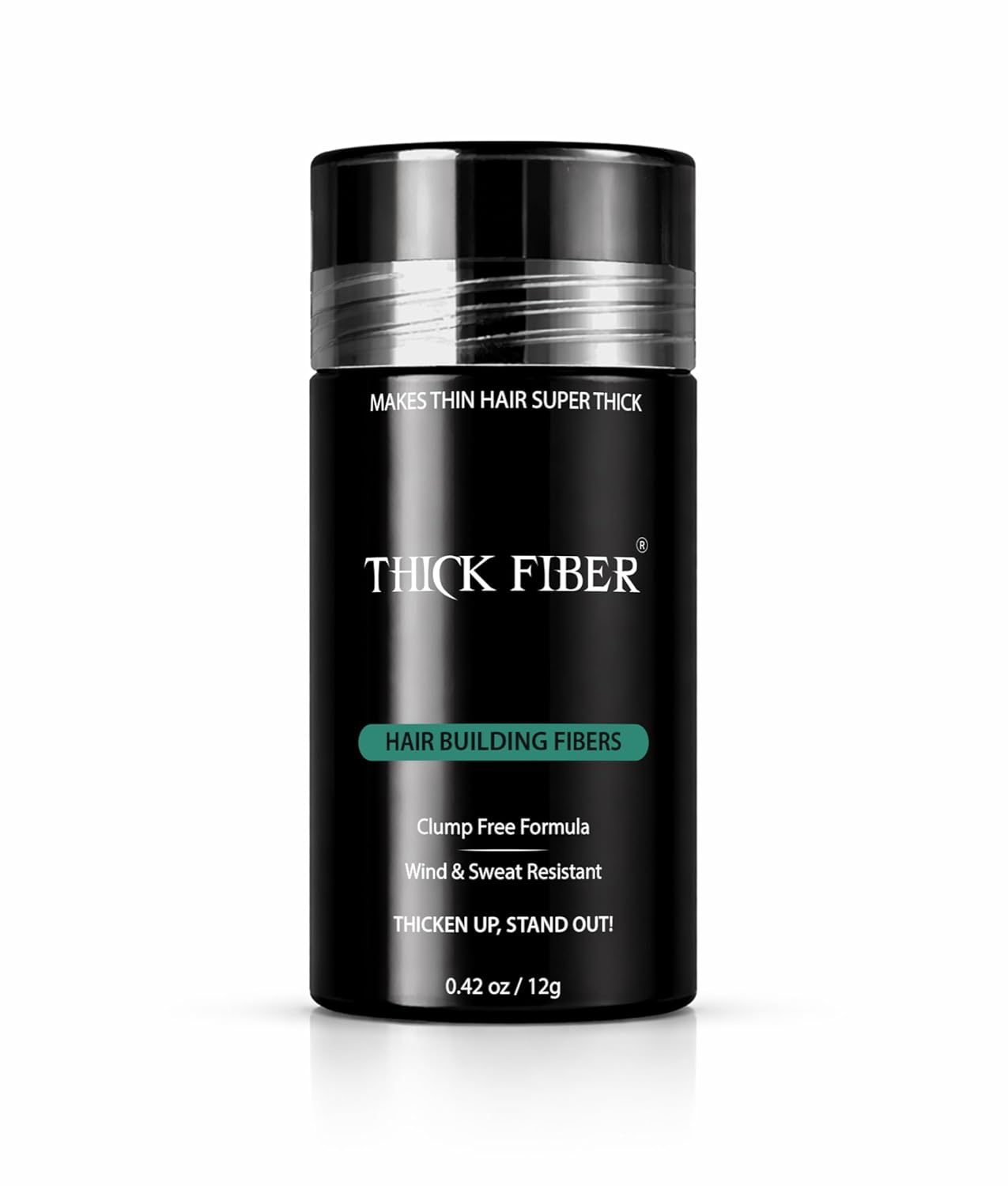 THICK FIBER Fibras capilares Polvo de cabello para cabello fino botella de 0.42 oz Hace que el cabello fino se vea más grueso en segundos, producto más comprado en Mixco