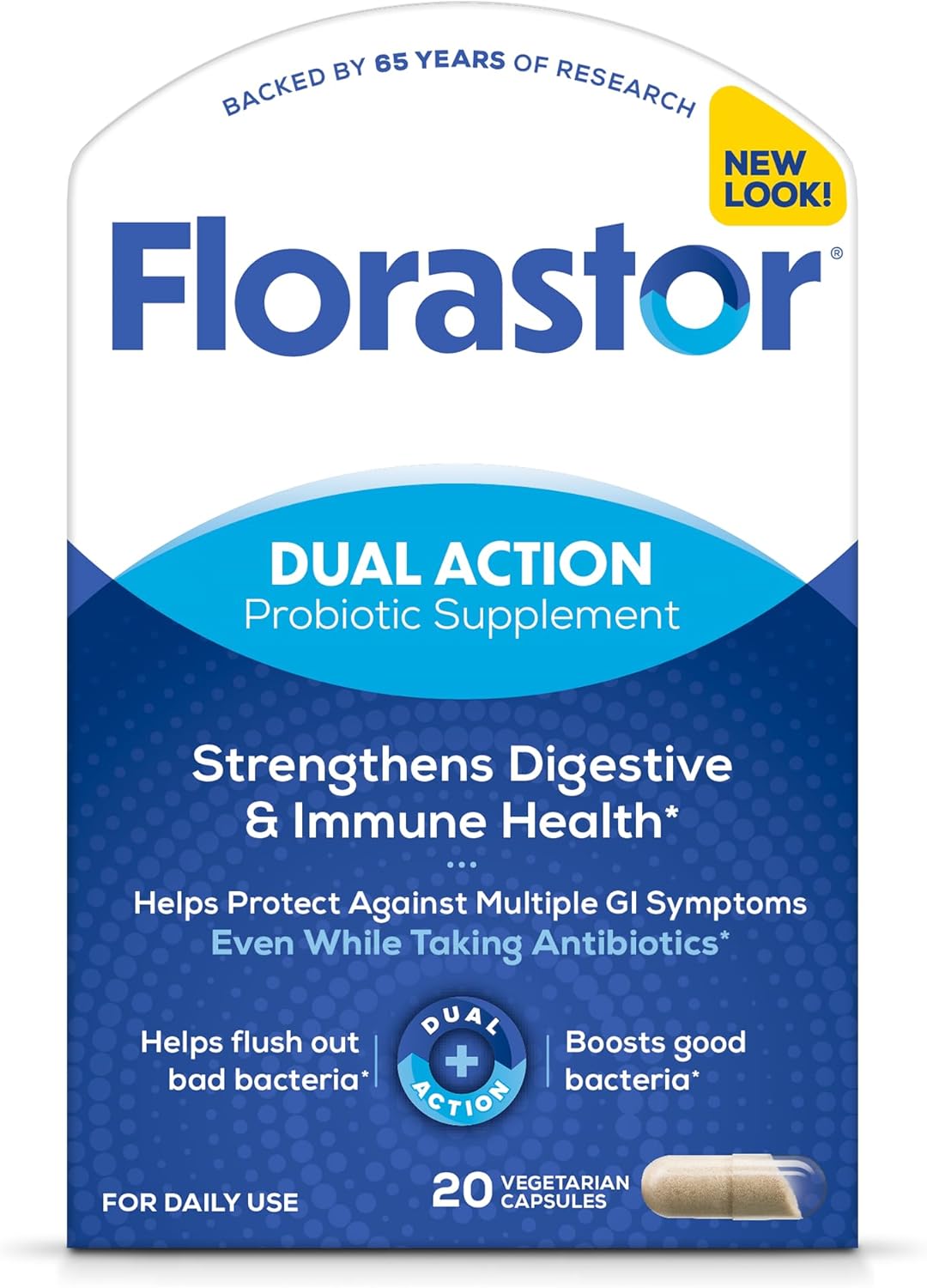 18. Florastor Probióticos para la Salud Digestiva e Inmunológica, 20 Cápsulas, Probióticos para Mujeres y Hombres, 1 Probiótico en Todo el Mundo