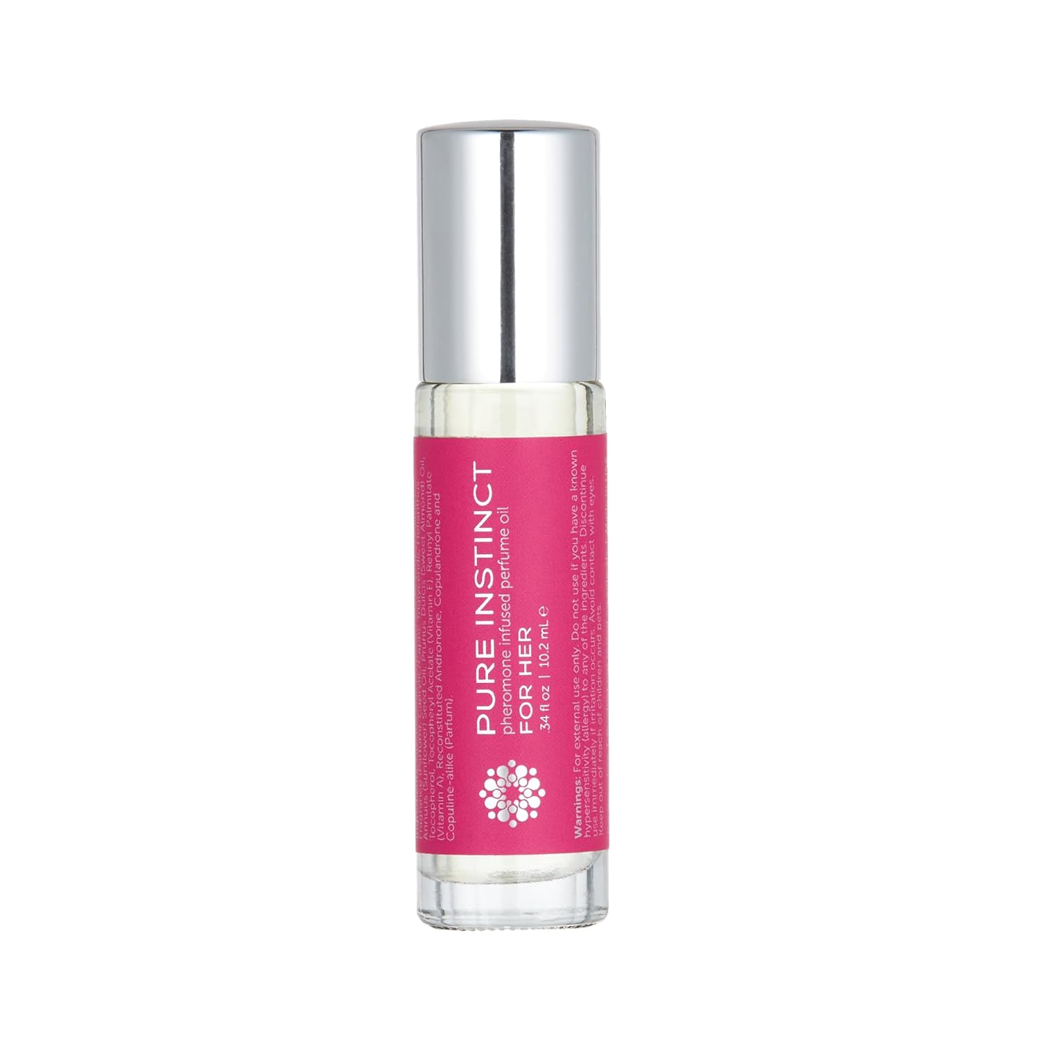 6. Pure Instinct Roll-On - El original perfume de aceite esencial infundido con feromonas - Apto para la TSA (Para ella - Mujeres)