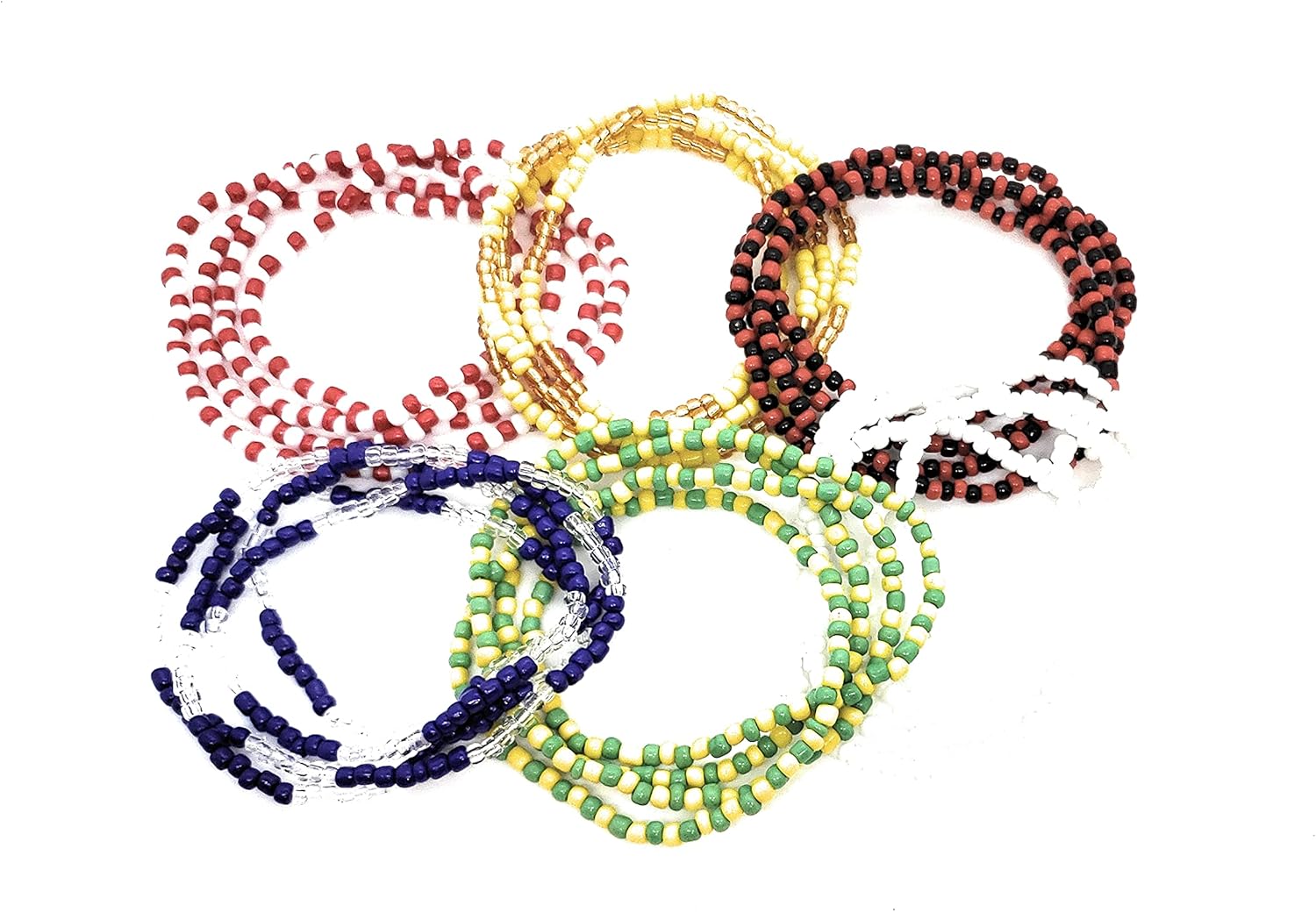 28. 6 Collares De Santeria, Eleggua, Obbatala, Shango, Yemaya, Oshun Y Orula, Ifa, Religión Yoruba, Afro-Cubana