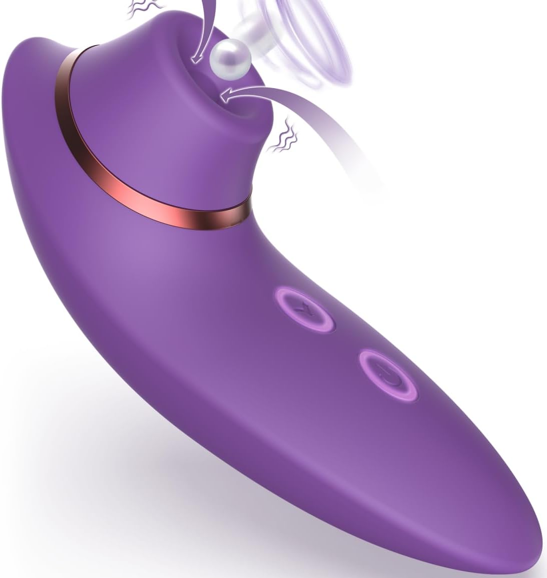 3. Juguetes para adultos, vibrador de succión de consolador – Estimulador de clítoris 2 en 1 con 9 modos de succión y vibración para mujeres, pezón