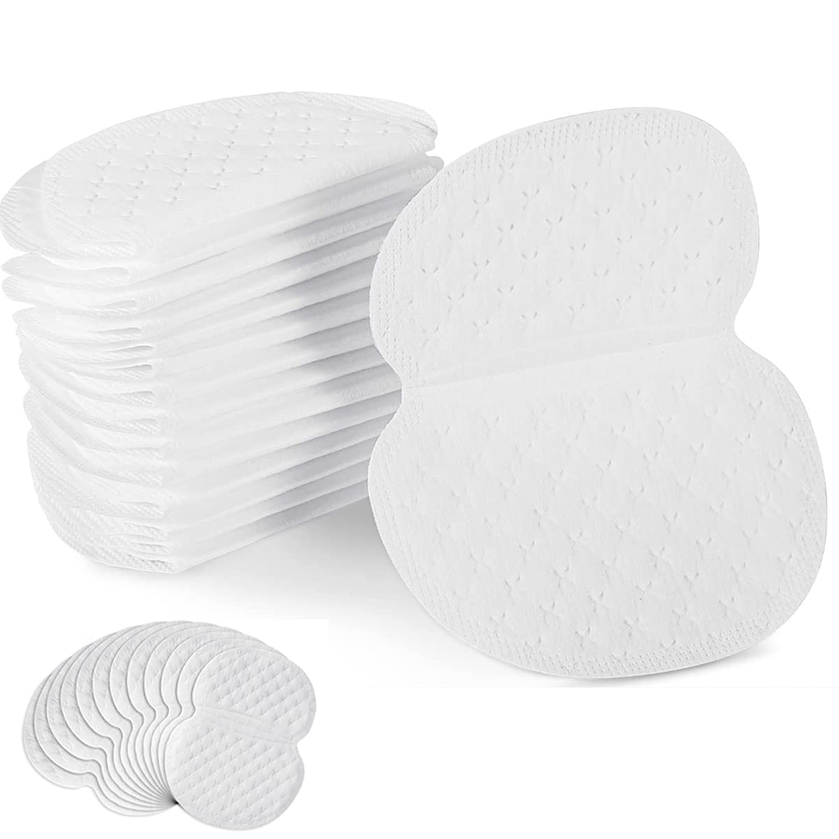 2. Almohadillas de sudor para axilas, no visibles, desechables, para mujeres y hombres, axilas para combatir la hiperhidrosis [40 paquetes], cómodas