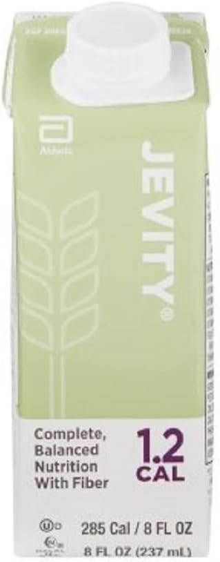 Abbott Jevity 1.2 Cal Suplemento nutricional líquido sin sabor 8 oz cajas paquete de 24