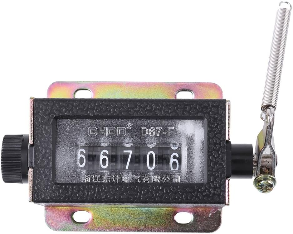 Contador manual de 5 dígitos, contador de clicker, contador mecánico, contador mecánico, contadores mecánicos de mano para entrenamiento, tejer