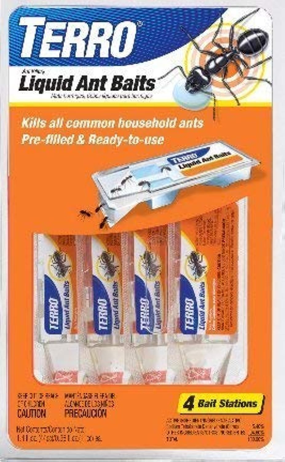 Terro 324 Ant Killer Ii - Cebos líquidos para hormigas, paquete de 4
