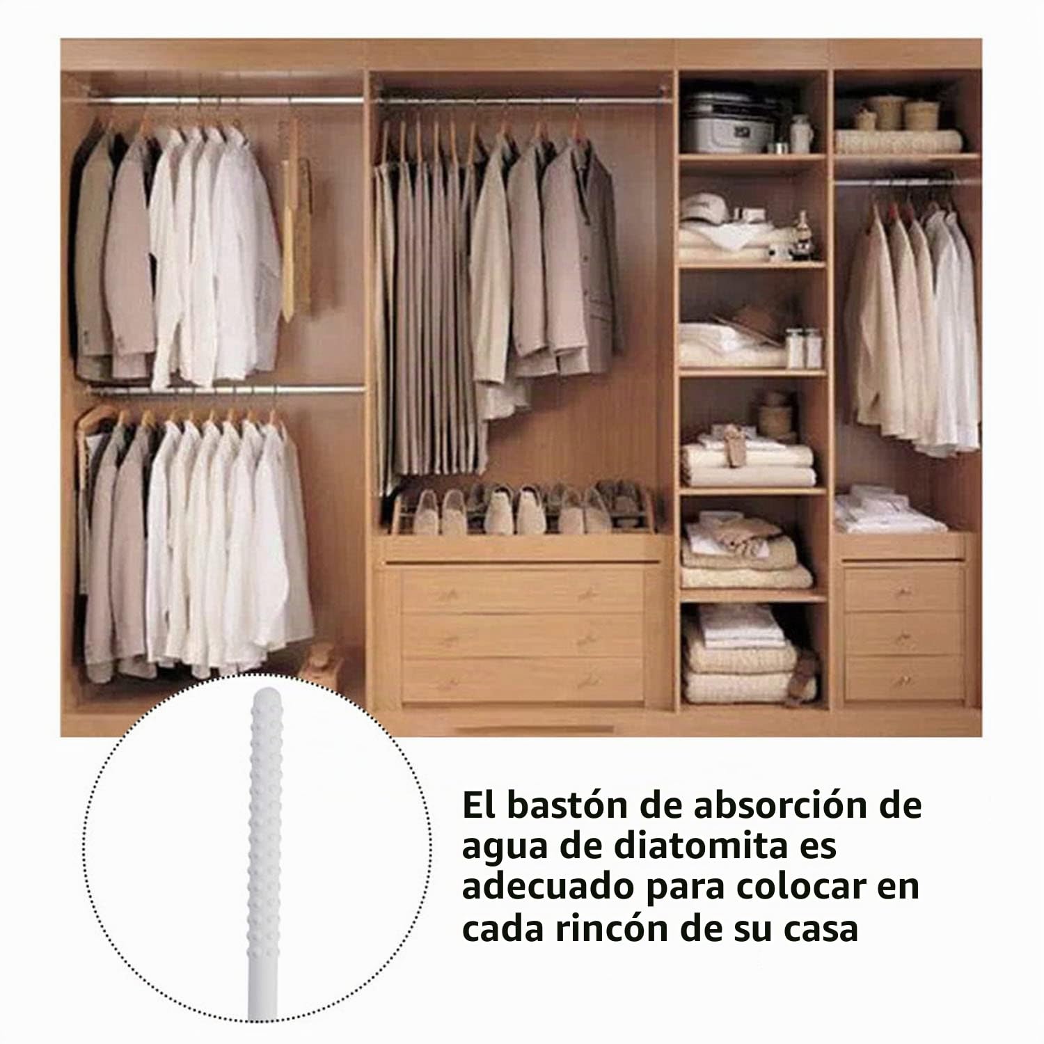 4X Varilla de Secado para Juguetes Absorción de Agua Varilla Secante Dessecante de Silicona Luz Corporal Secadora Varilla de Absorción + Varilla