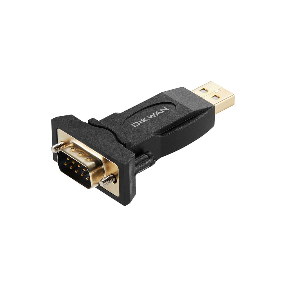 Adaptador USB a RS232 con chipset FTDI, USB a RS232 macho DB9 convertidor serie para caja registradora, módem, escáner, maquinaria industrial, CNC