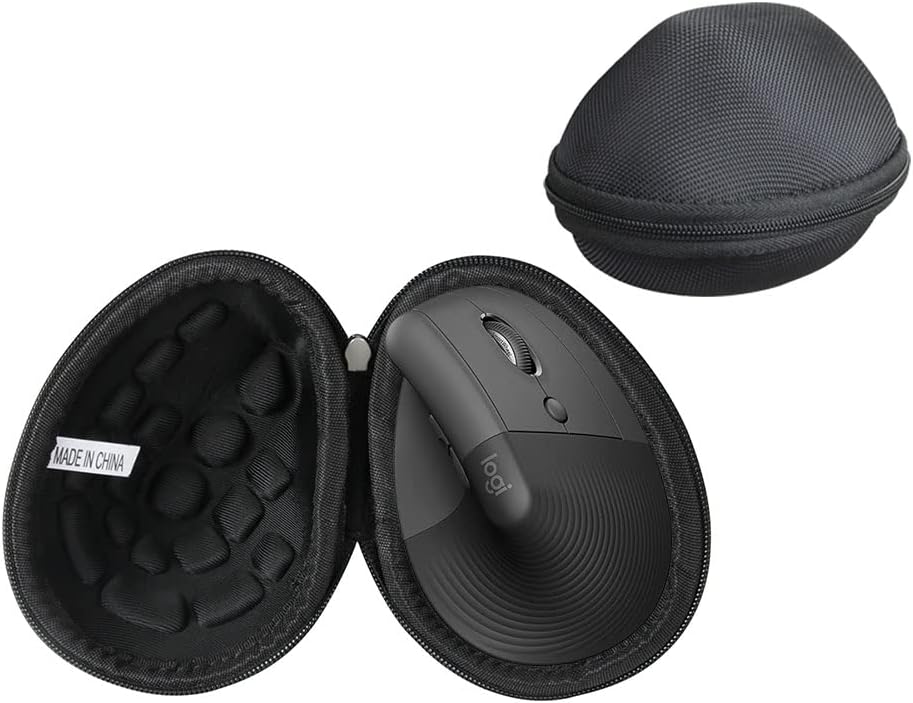 adada Estuche de viaje rígido para ratón ergonómico vertical Logitech Lift (negro)