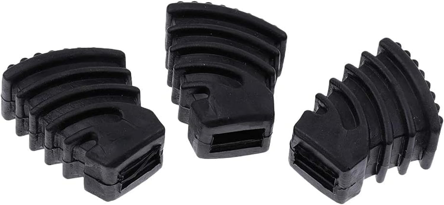 27. Paquete de 3 protectores de patas de goma para piezas de percusión (grande, A)
