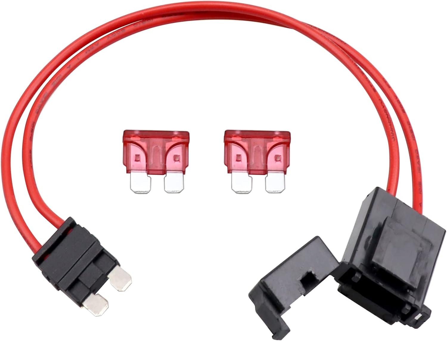 26. ZOOKOTO Conector de portafusibles de automóvil especializado de 32V 16 AWG 10A, soporte de fusibles tipo hoja ATO estándar para paneles de caja