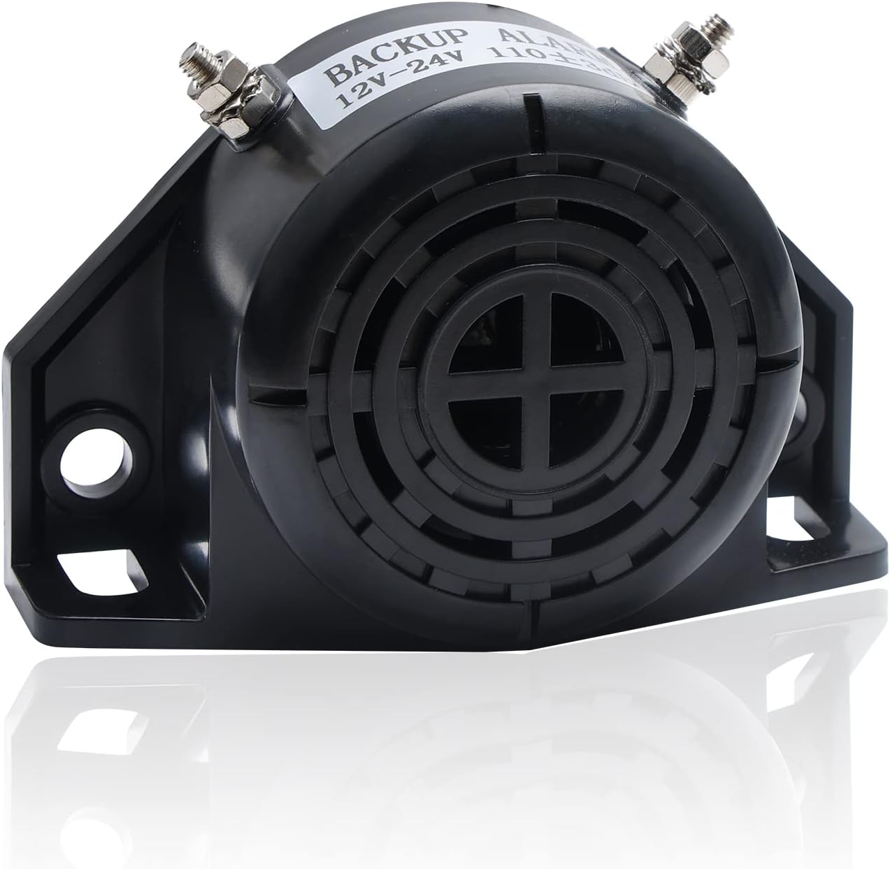 7. Alarma de Respaldo 12V-24V 110±3DB, Alarma de Respaldo Impermeable con Zumbador para Camiones, Montacargas, Furgonetas, Equipo Pesado (Alarmas de