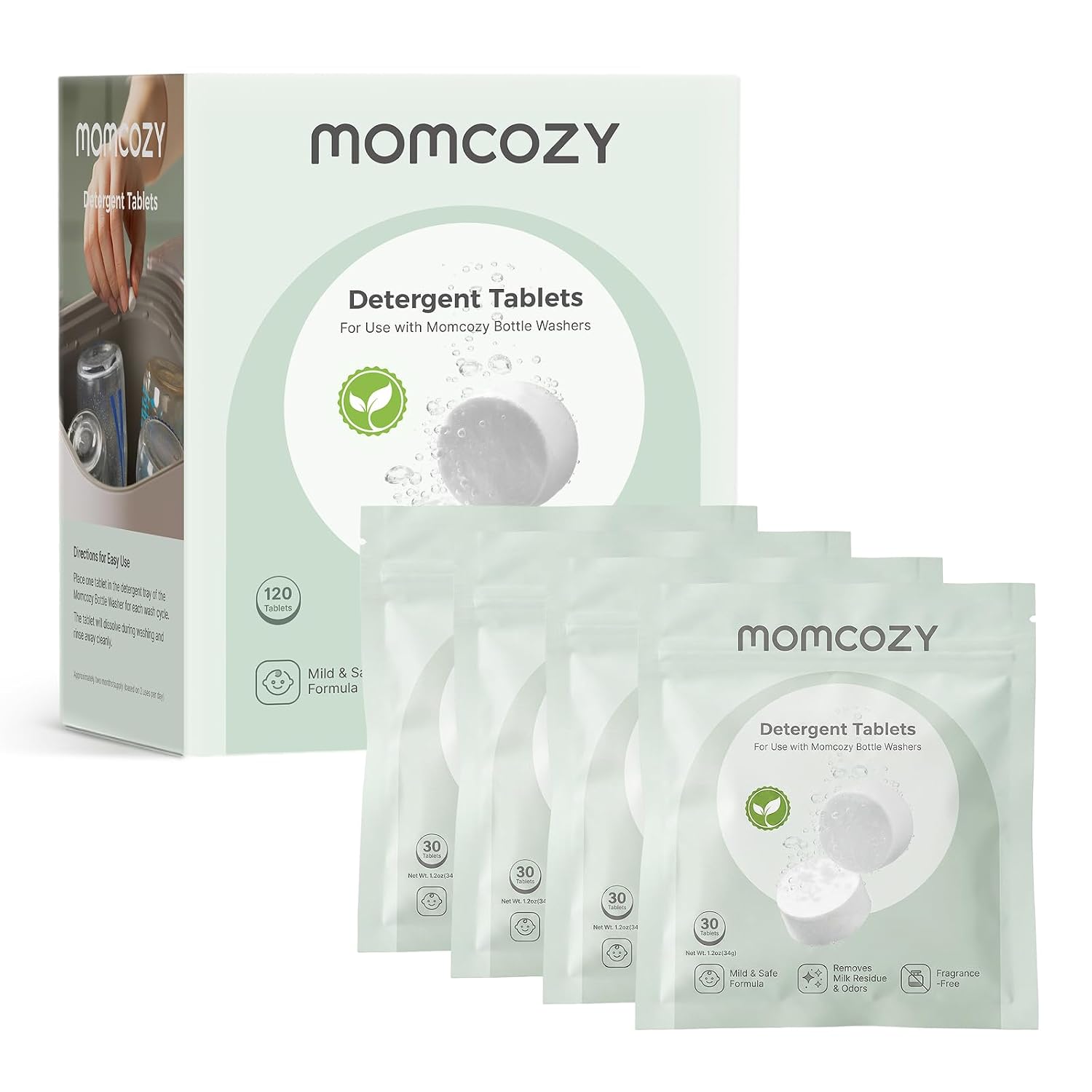 30. Momcozy Tabletas detergentes oficiales para lavadoras de botellas Momcozy